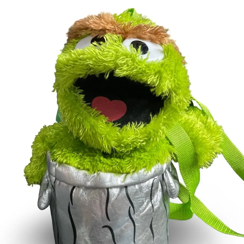 Sesame Street Oscar the Grouch Plush Backpack Accessory Innovation 14